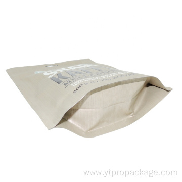 Silver Zip lock Aluminium Foil bag Heat Sealed coffee heat sealed pouches